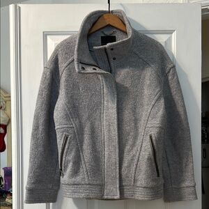 Banana Republic Gray Wool Jacket women’s large petite